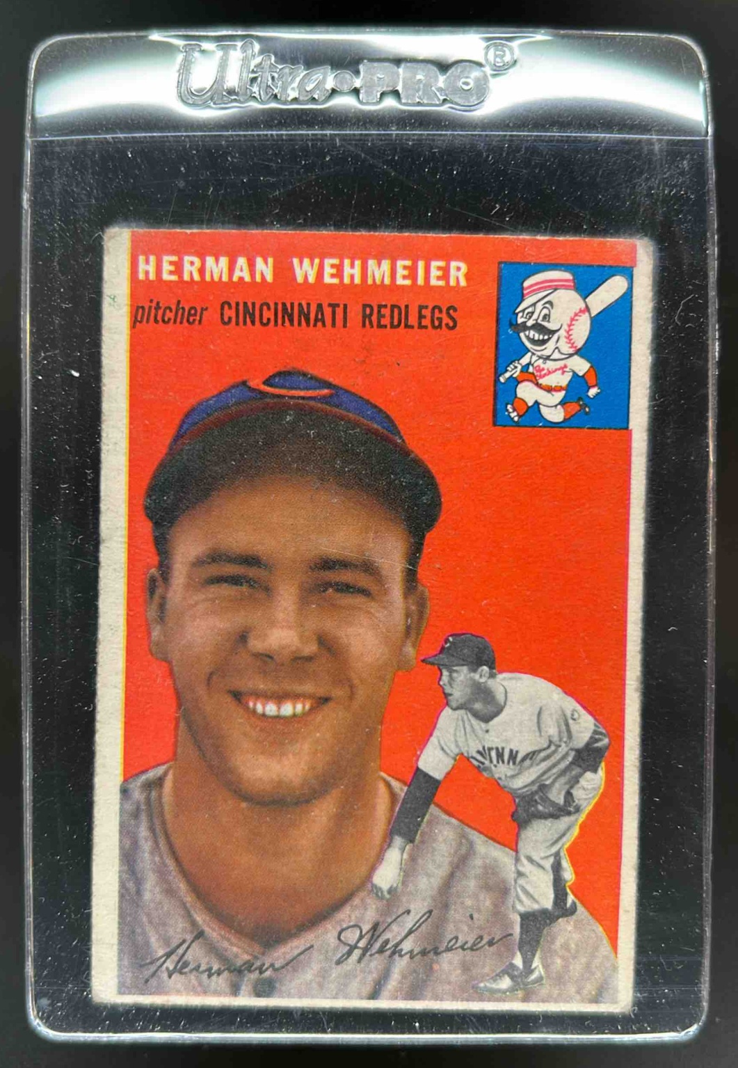 Card image for 1954 TOPPS BASEBALL HERMAN WEHMEIER #162