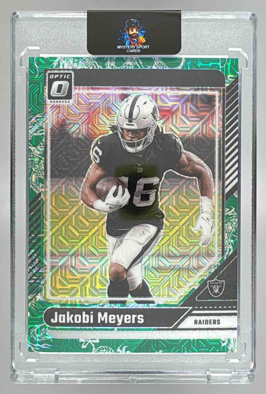 Card image for 2024 Panini Donruss Optic Jakobi Meyers Dragon /24 #102 Raiders