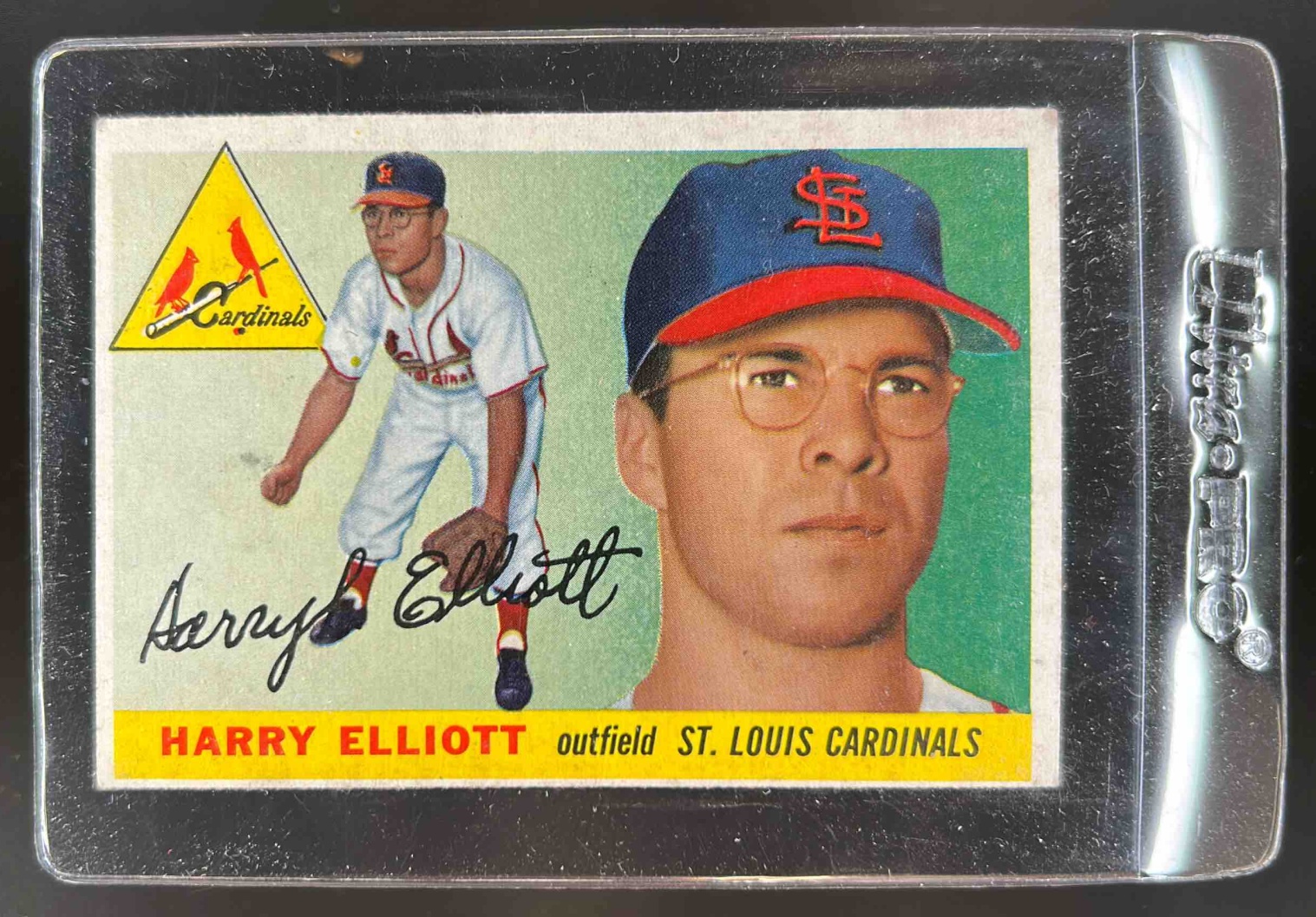Card image for 1955 TOPPS HARRY ELLIOTT #137A RC ROOKIE ST. LOUIS CARDINALS