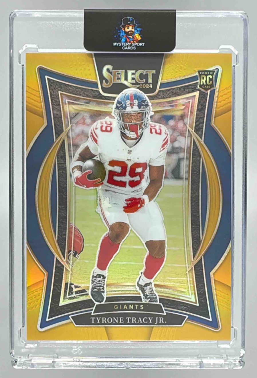 Card image for 2024 Panini Select Tyrone Tracy Jr. Concourse Gold Prizm /10 #61 RC Giants