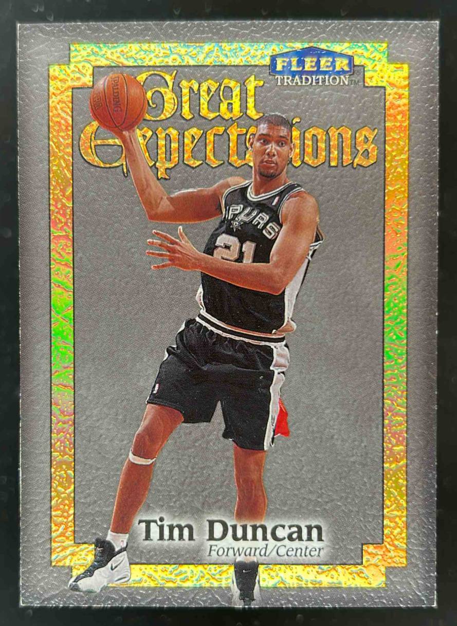 Card image for 1998-99 FLEER TRADITION TIM DUNCAN GREAT EXPECTATIONS #4 GE SAN ANTONIO SPURS