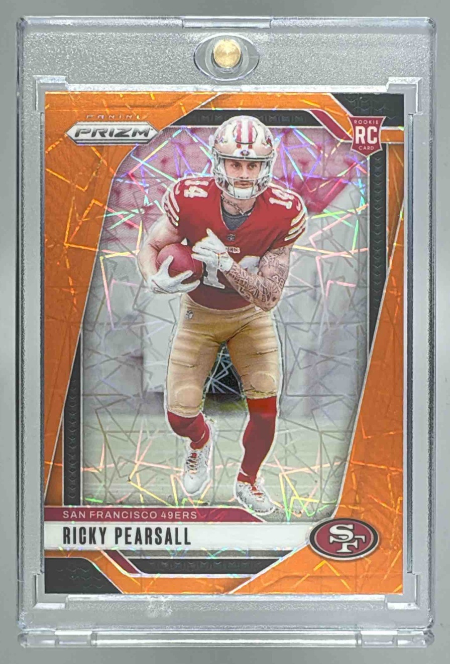 Card image for 2024 Panini Football Prizm Ricky Pearsall #383 RC San Francisco 49ers