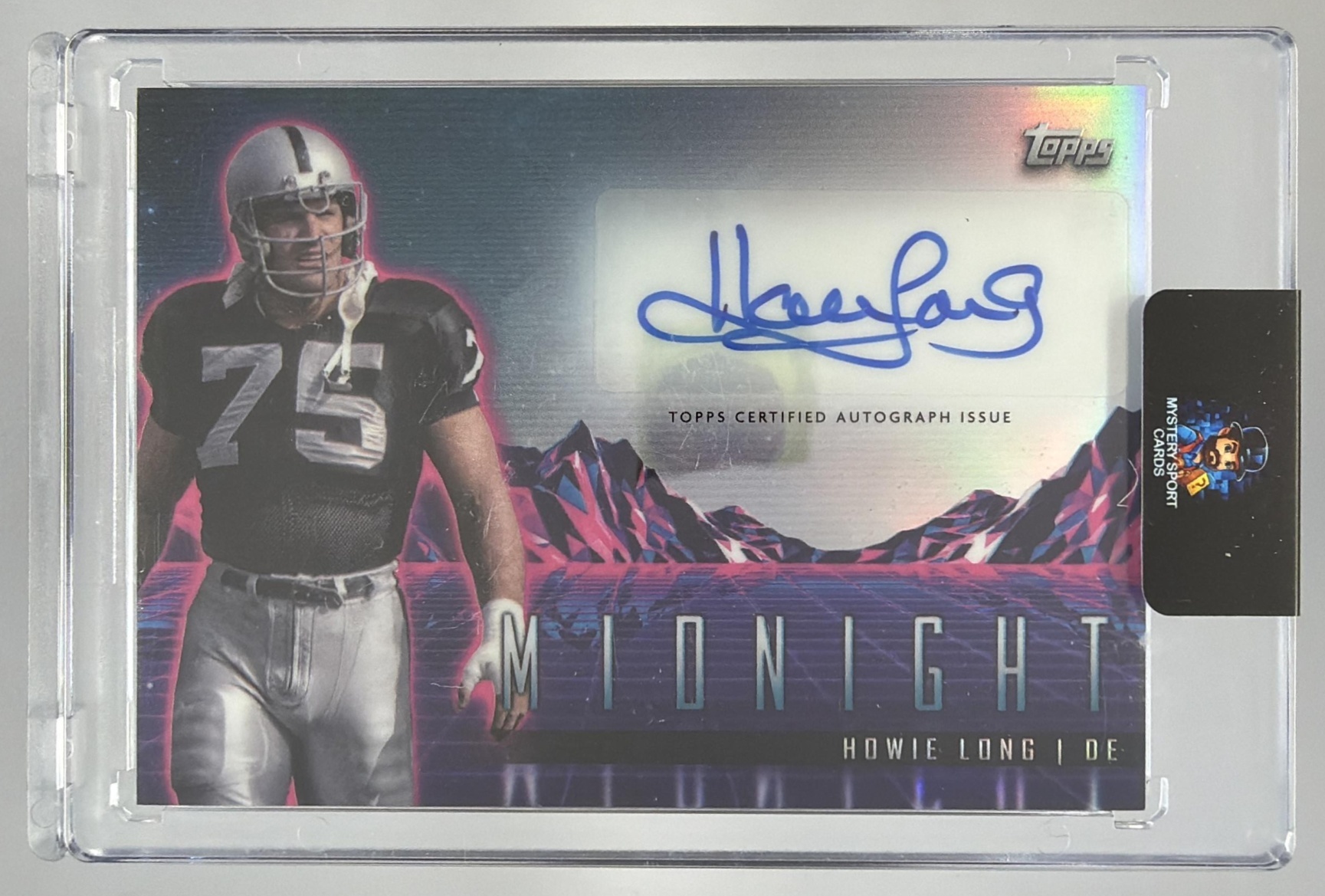Card image for 2024 Topps Midnight Howie Long Horizon Signatures #HZS-HL Auto Raiders