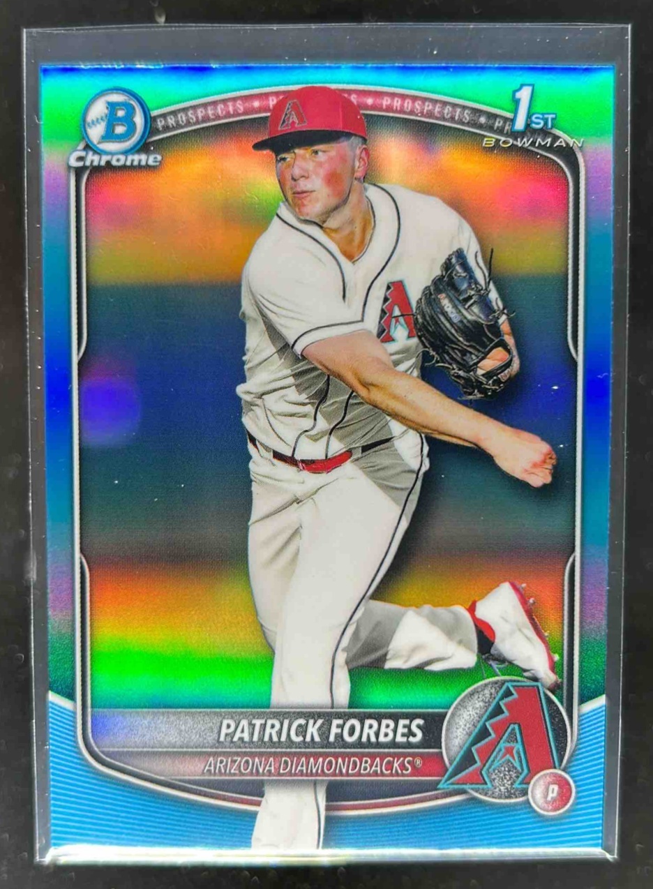 Card image for Patrick Forbes 2025 Bowman Draft Chrome Sky Blue Refractor