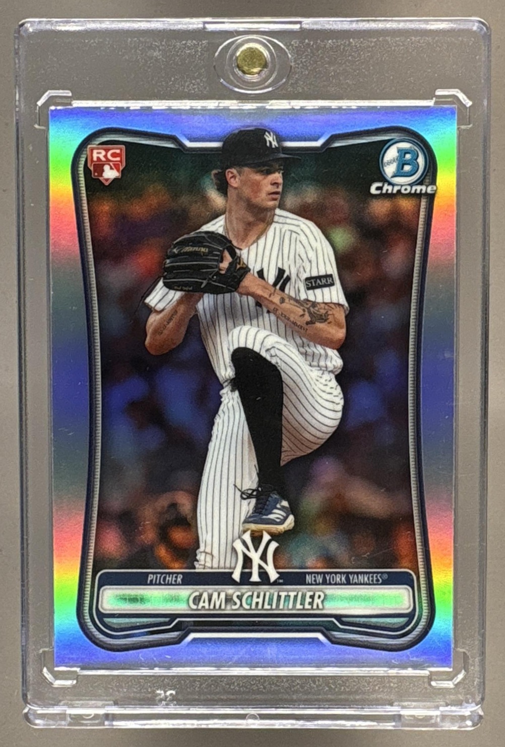 2026 BOWMAN CAM SCHLITTLER #53 CHROME ROOKIE RED RC VARIATION YANKEES