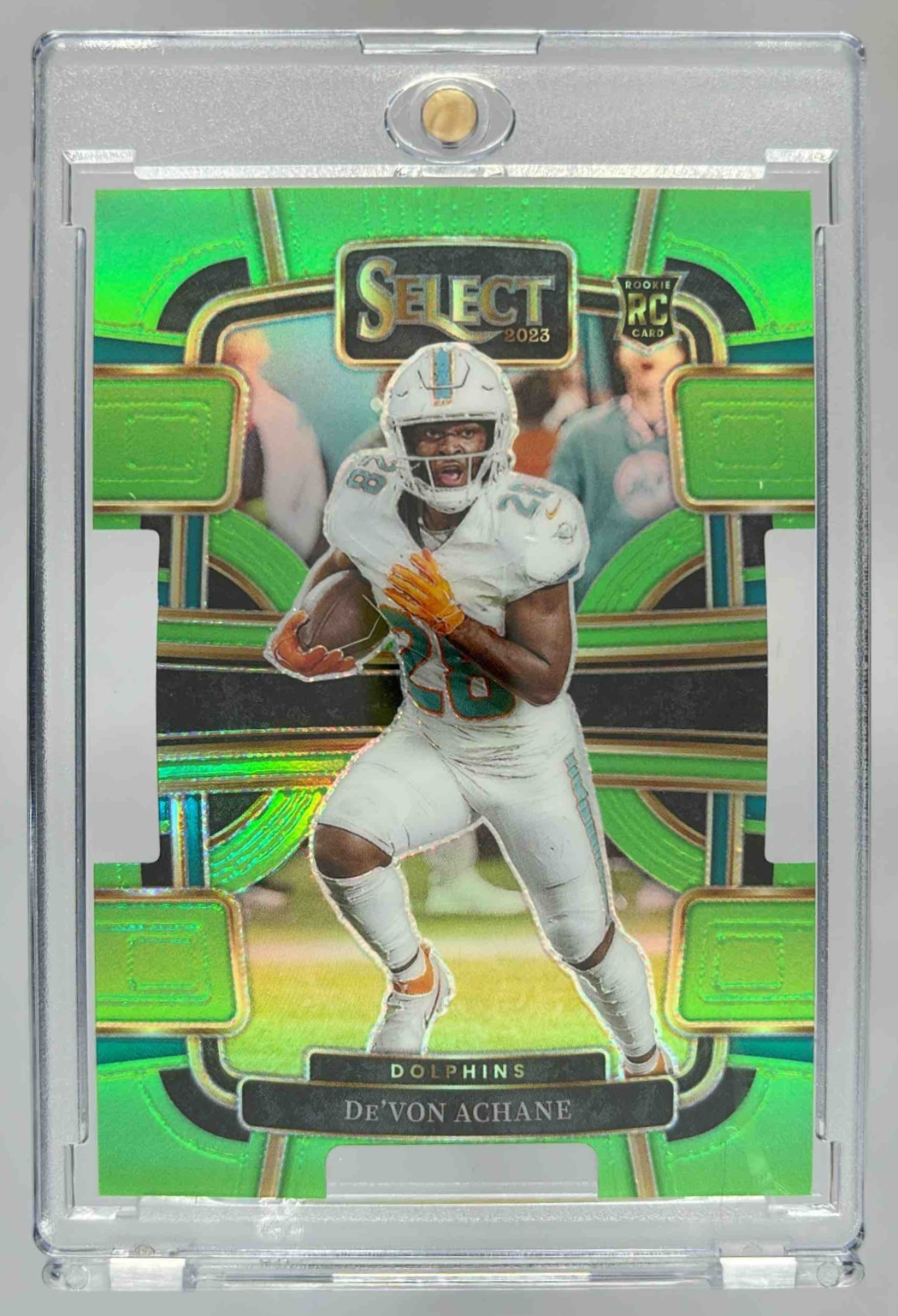 Card image for 2023 Panini Football Select De'Von Achane #63 RC Concourse Miami Dolphins