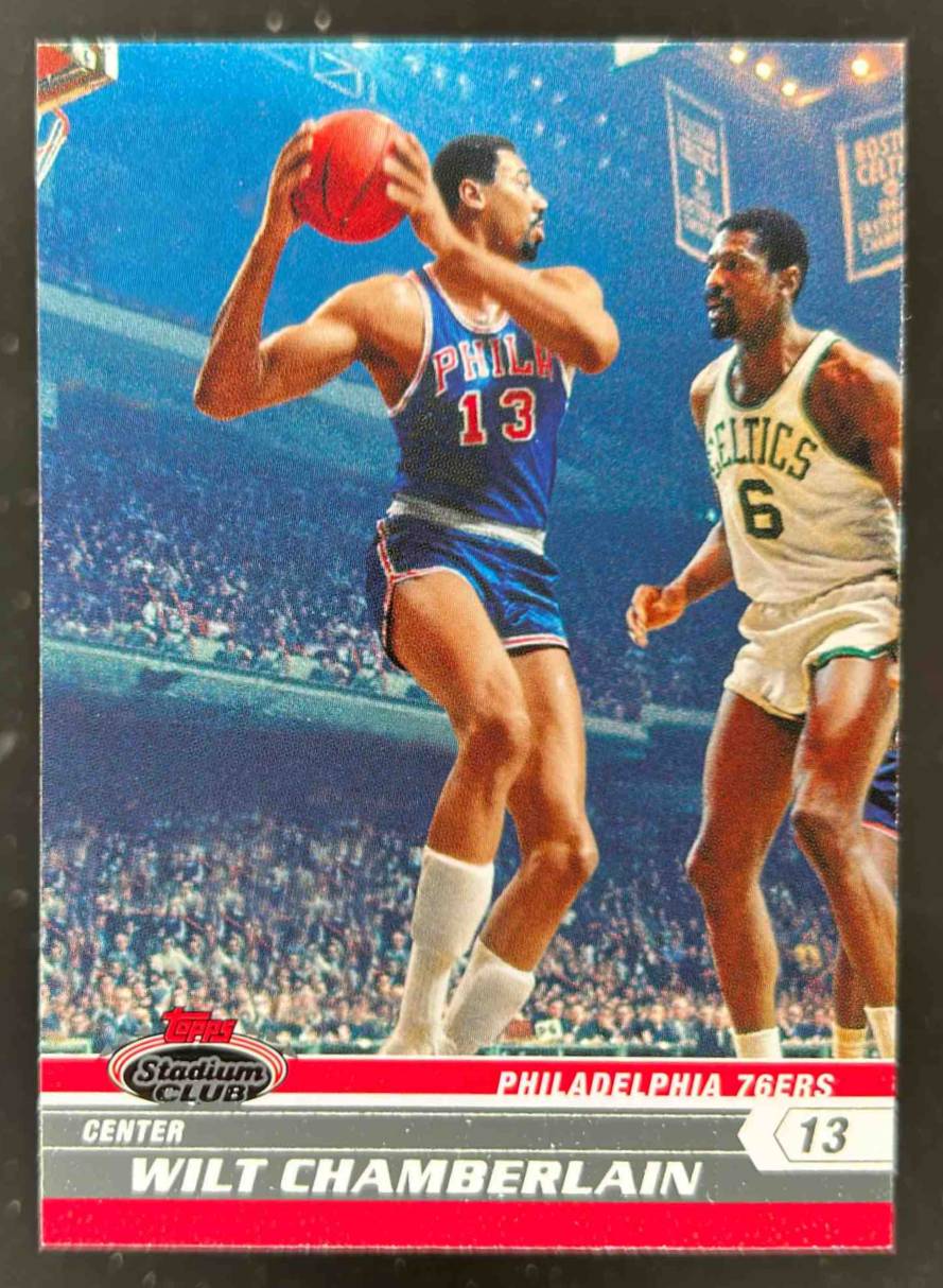 Card image for 2007-08 TOPPS STADIUM CLUB WILT CHAMBERLAIN #87 PHILADELPHIA 76ERS