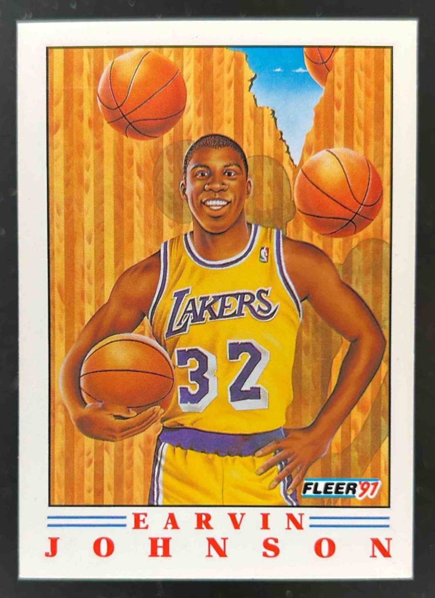 Card image for 1991-92 FLEER EARVIN JOHNSON PRO VISIONS #6 LOS ANGELES LAKERS