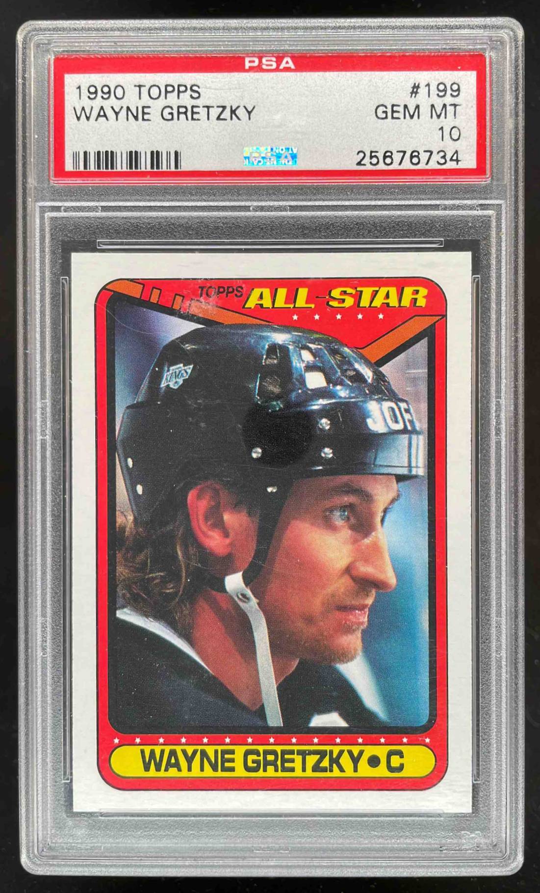 Card image for 1990-91 TOPPS WAYNE GRETZKY #199 PSA 10 GEM MINT LOS ANGELES KINGS LOW POP