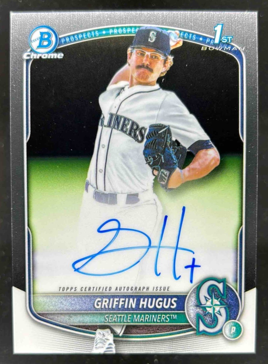 Card image for Griffin Hugus 2025 Bowman Draft Chrome Prospect Auto