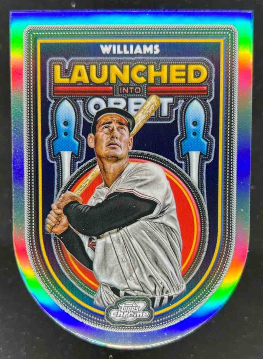 Card image for Ted Williams 2025 Topps Cosmic Chrome Launched Into Orbit