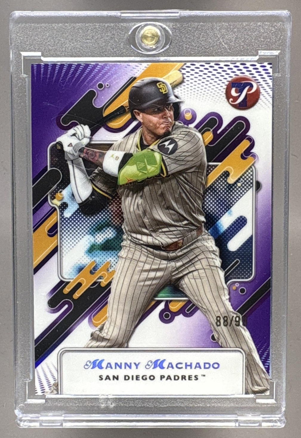 2025 TOPPS PRISTINE MANNY MACHADO #216 PURPLE REFRACTOR 88/99 PADRES