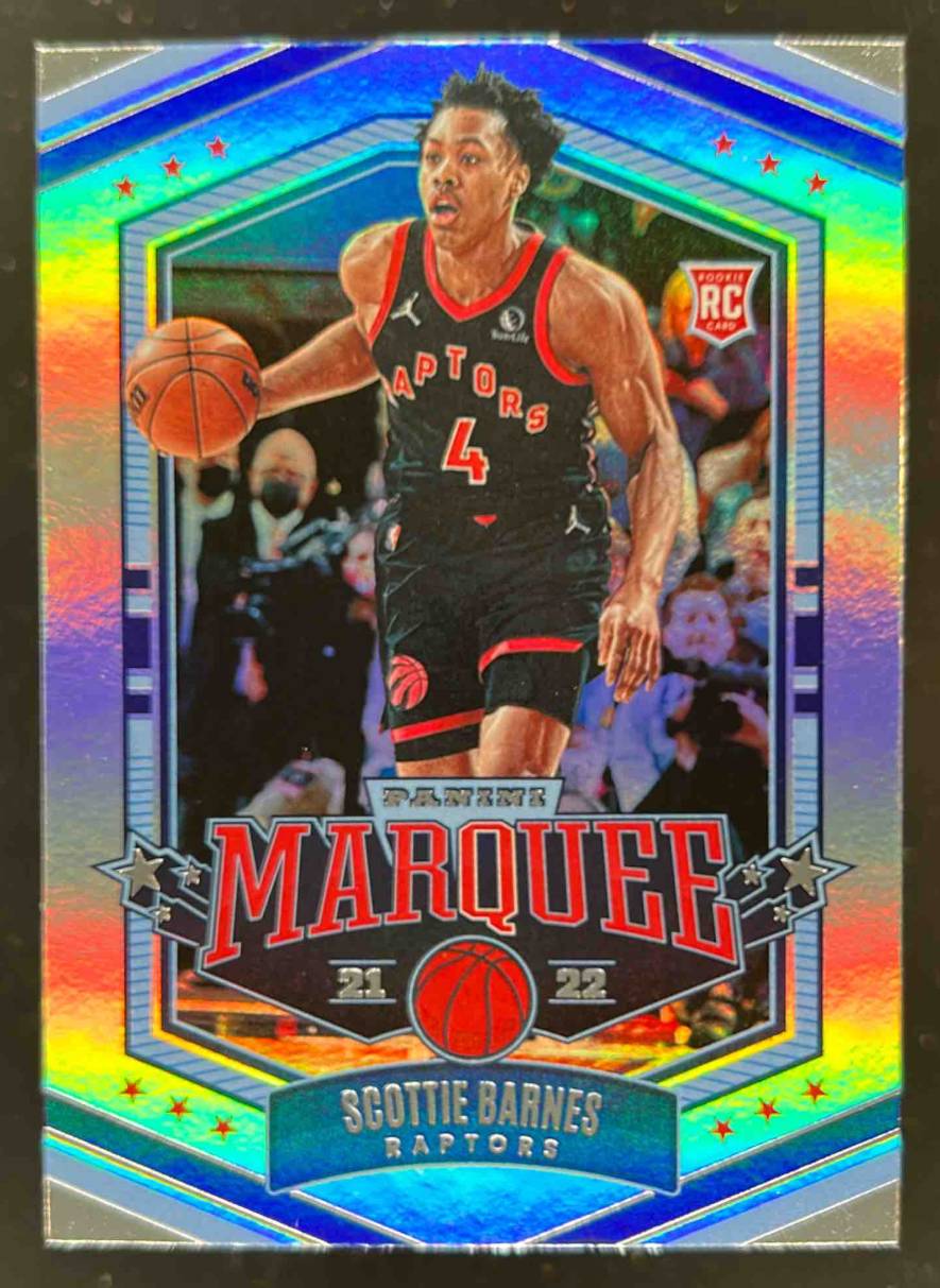 Card image for 2021-22 PANINI CHRONICLES SCOTTIE BARNES #369 RC MARQUEE ROOKIE TORONTO RAPTORS