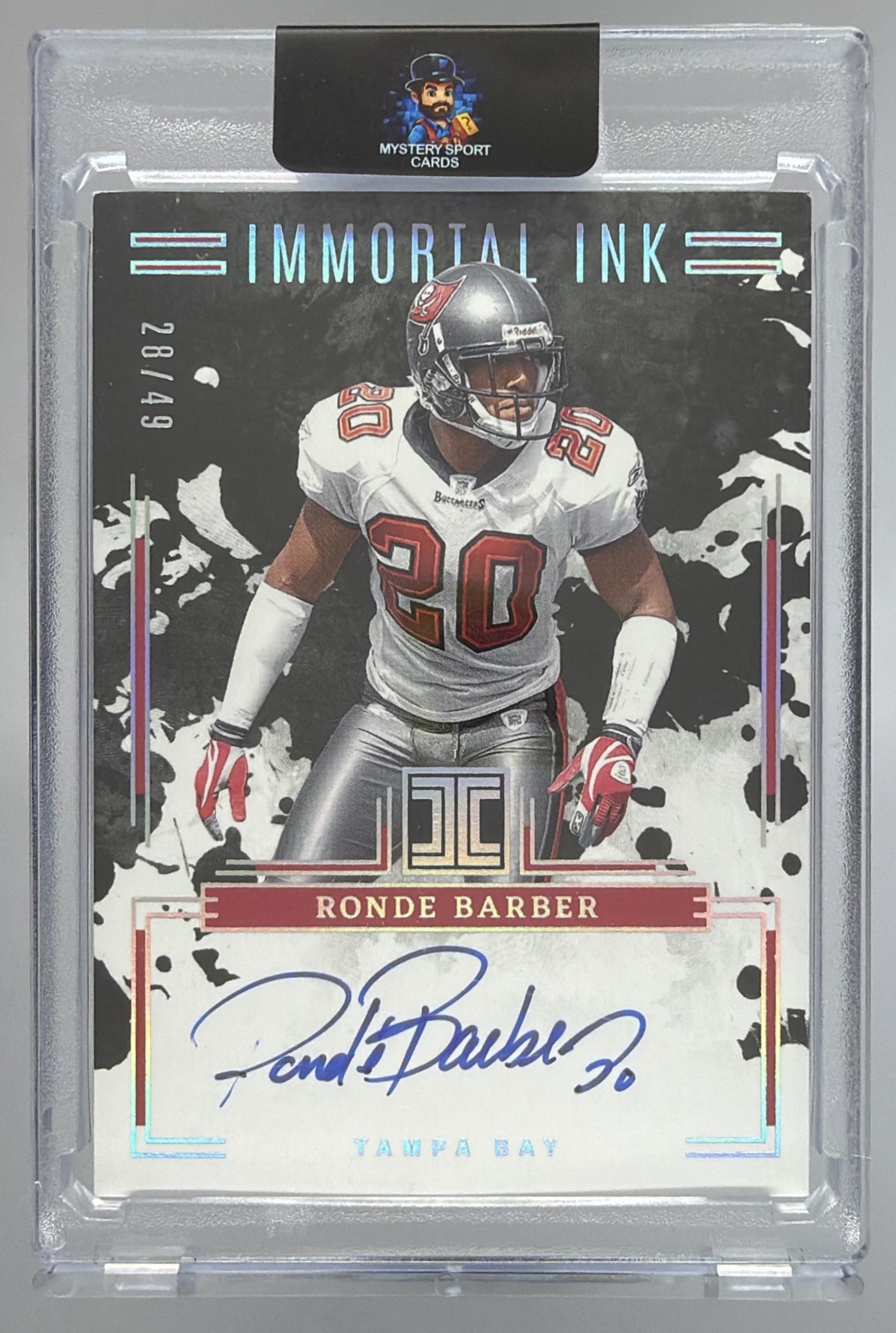 Card image for 2025 Panini Immaculate Collection Ronde Barber HOF Jerseys /49 #IHOF-RBR MEM Buccaneers