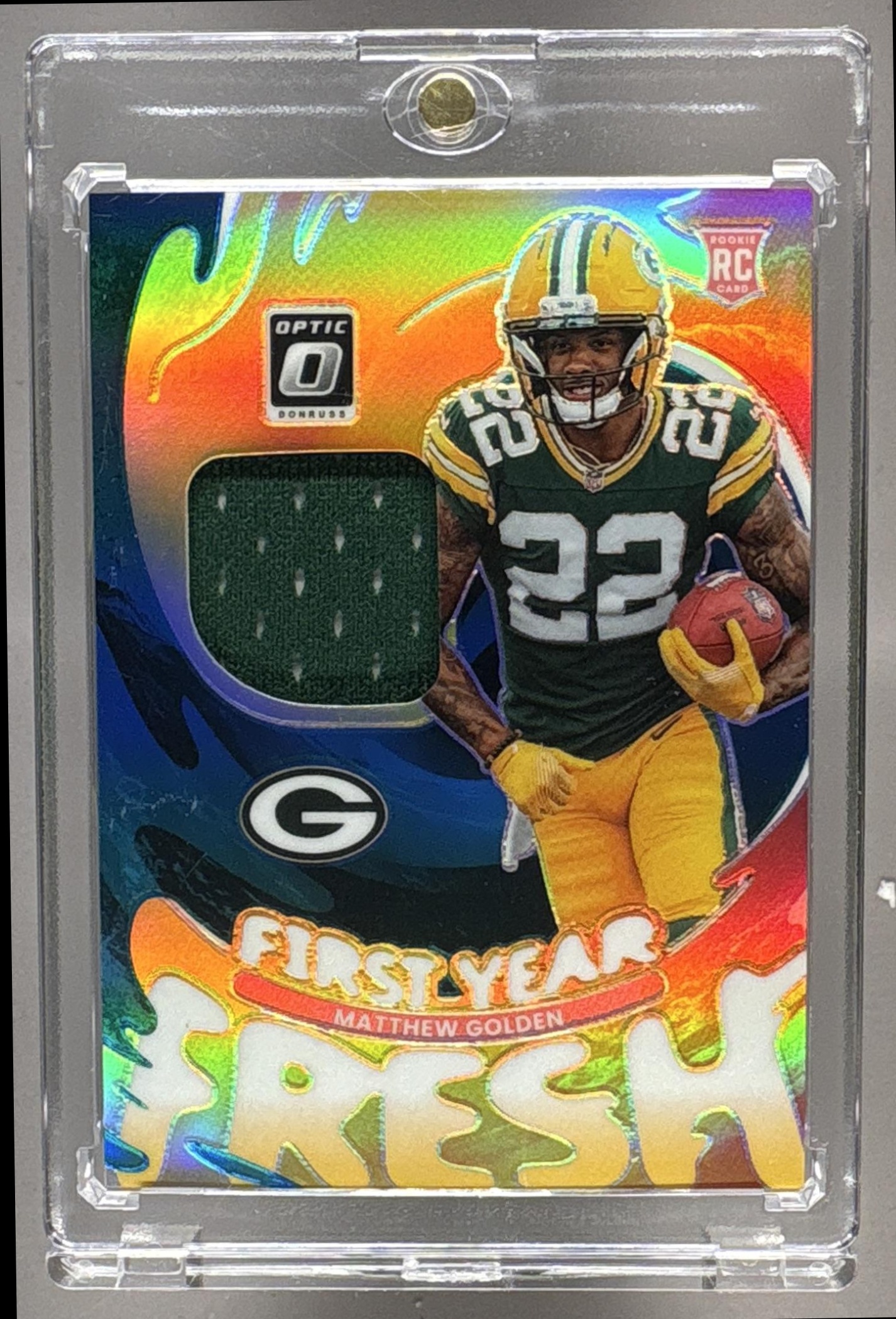 2025 PANINI DONRUSS OPTIC MATTHEW GOLDEN #FYFBH-MGN FIRST YEAR FRESH PATCH RC