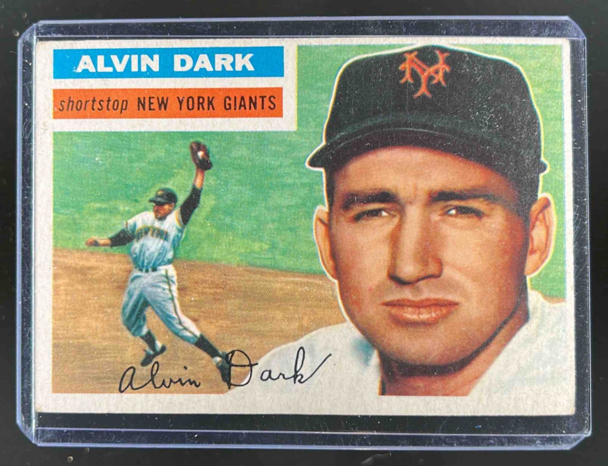 Card image for 1956 TOPPS BASEBALL ALVIN DARK #148B NEW YORK GIANTS