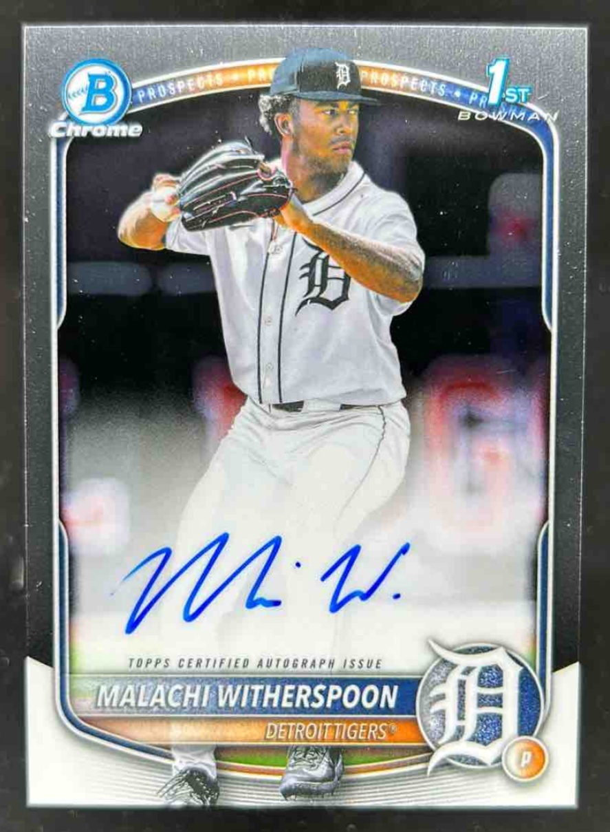Card image for Malachi Witherspoon 2025 Bowman Draft Chrome Prospect Auto