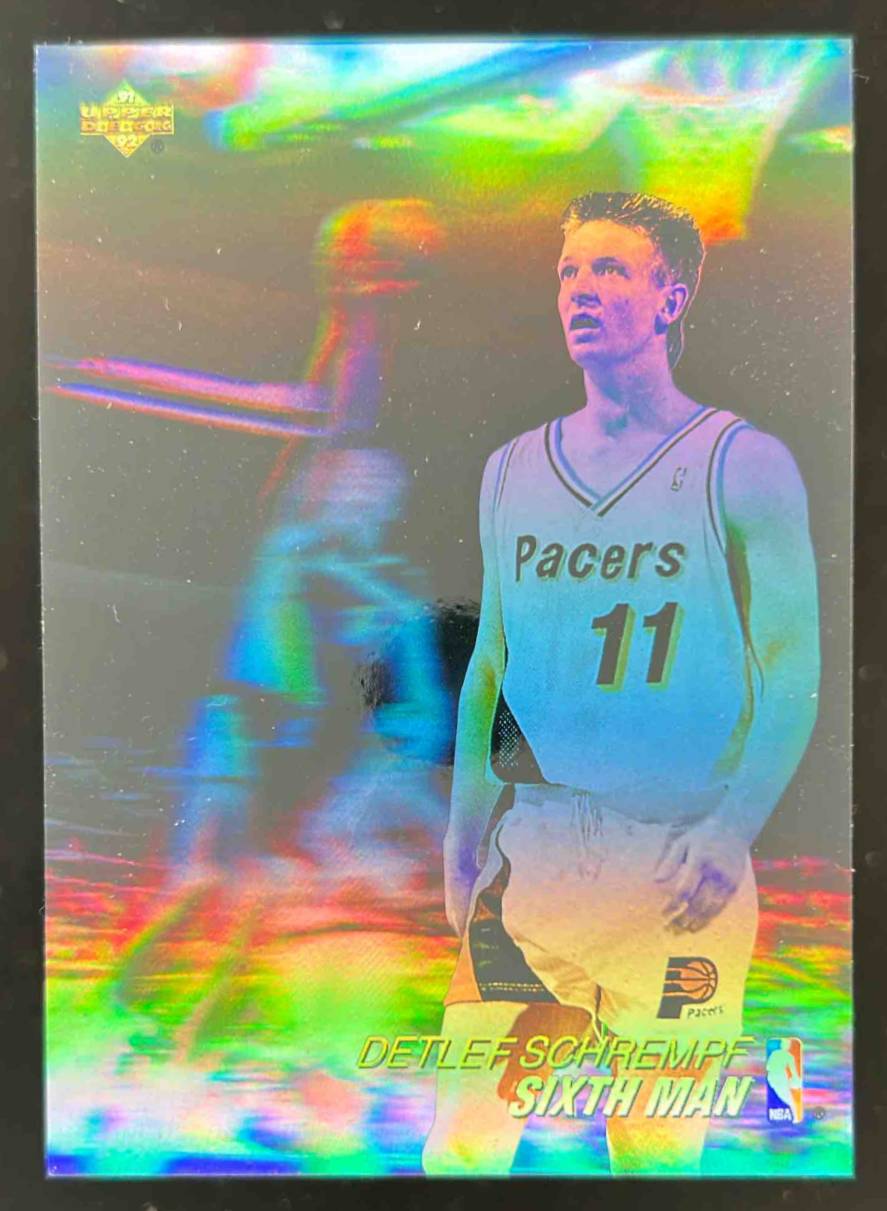 Card image for 1991-92 UPPER DECK DETLEF SCHREMPF AWARD WINNER HOLOGRAMS #AW5 INDIANA PACERS