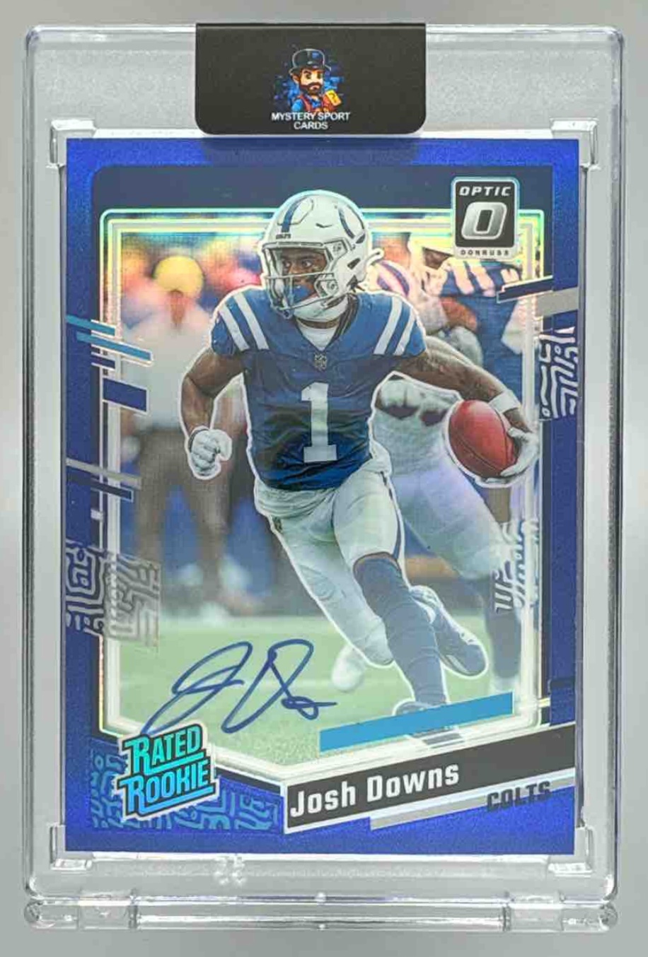 Card image for 2023 Panini Donruss Optic Josh Downs Rated Rookie RPS Auto Blue /99 #248 RC Colts
