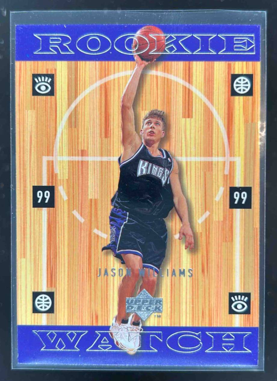 Card image for 1998-99 UPPER DECK JASON WILLIAMS #318 ROOKIE WATCH RC ROOKIE SACRAMENTO KINGS