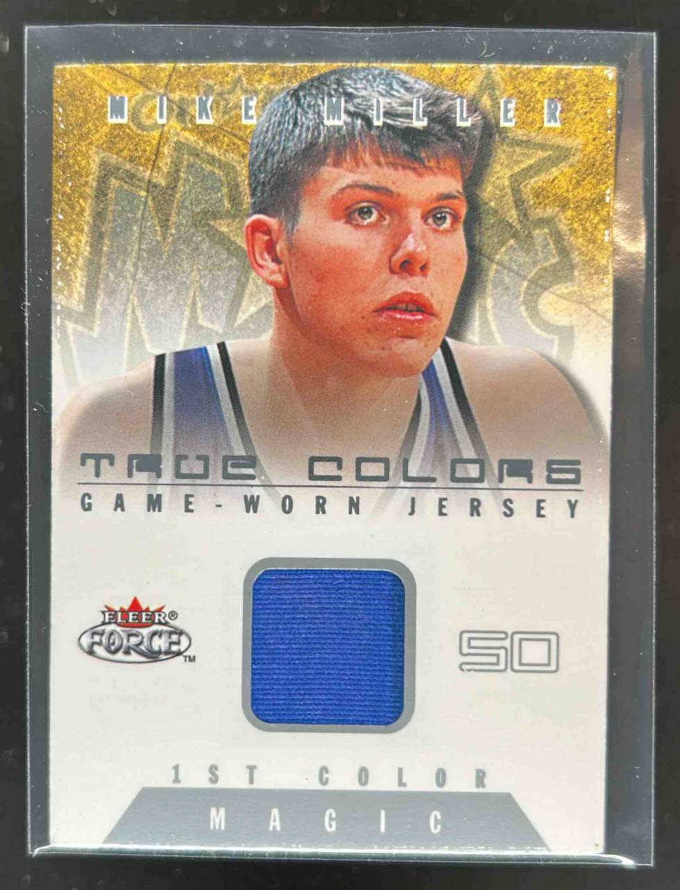 Card image for 2001-02 Fleer Force Mike Miller True Colors Jerseys /400 #TC MM [1] MEM