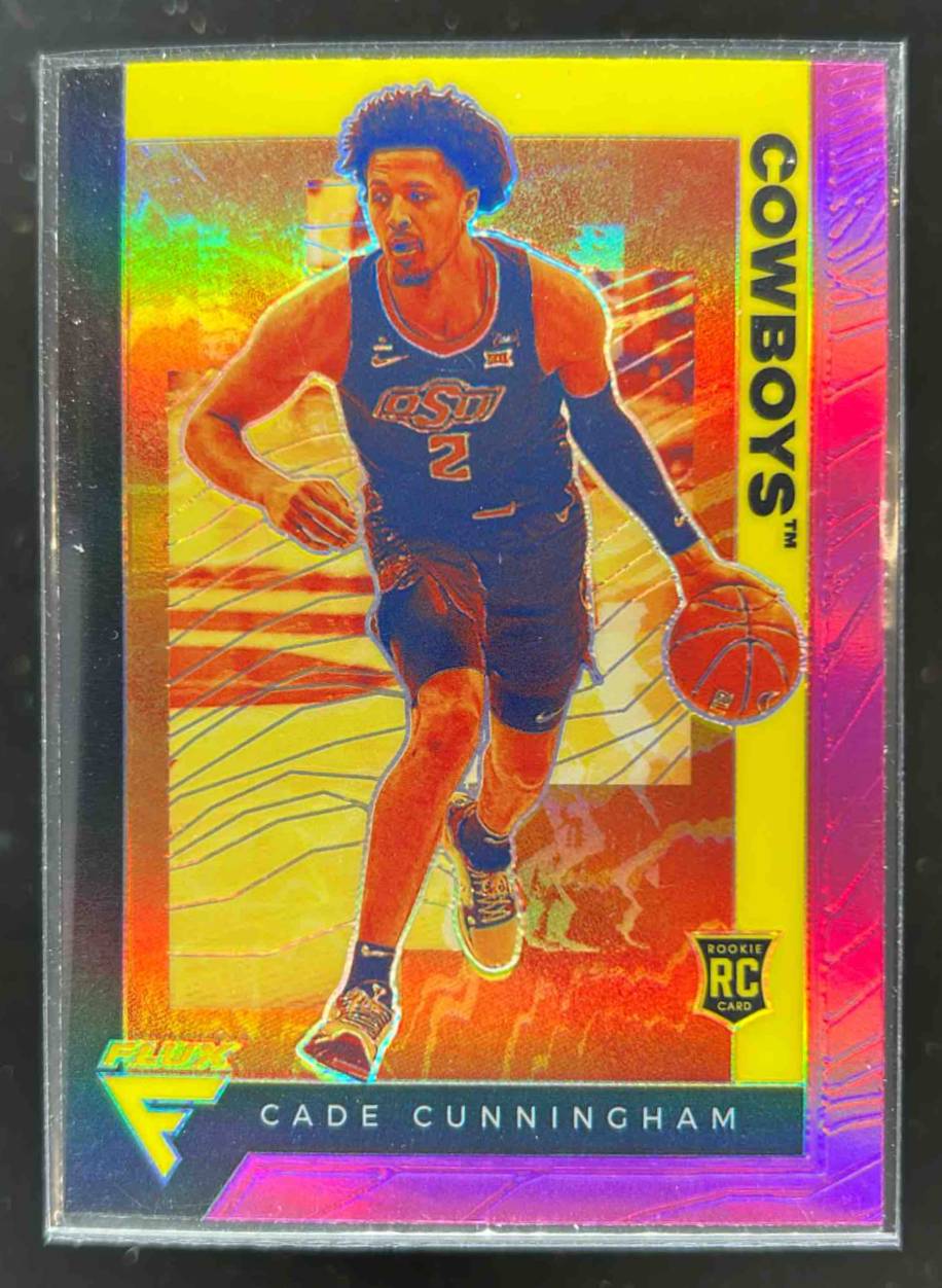 Card image for 2021-22 Panini Chronicles Draft Picks Cade Cunningham Purple /49 #226 RC Rookie