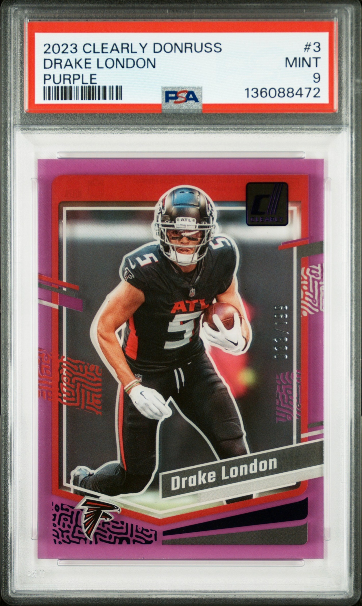 Card image for 2023 Panini Football Clearly Donruss C.J. Stroud Blue /99 #93 RC Houston Texans