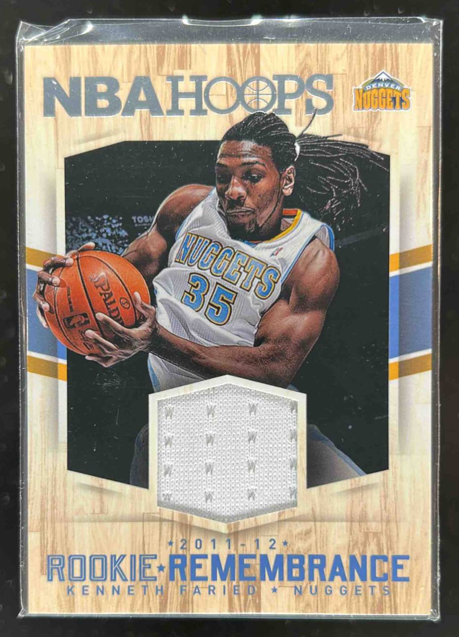 Card image for 2015-16 PANINI HOOPS KENNETH FARIED ROOKIE REMEMBRANCE #RR-KF DENVER NUGGETS