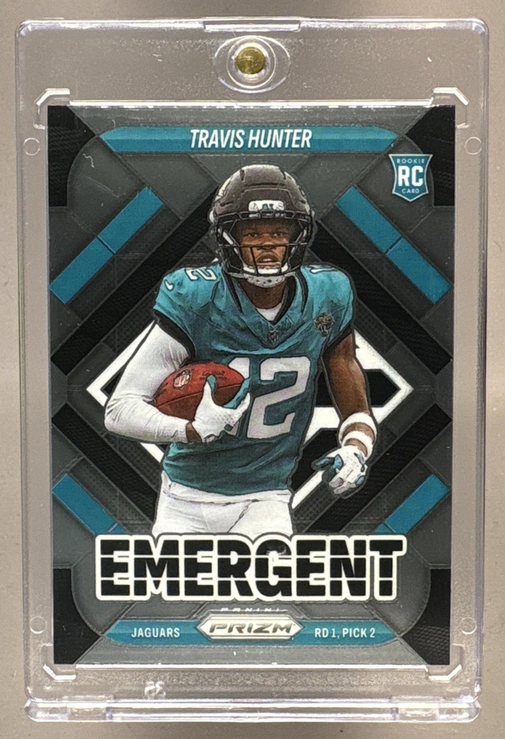 2025 PANINI PRIZM TRAVIS HUNTER #12 EMERGENT JAGUARS RC