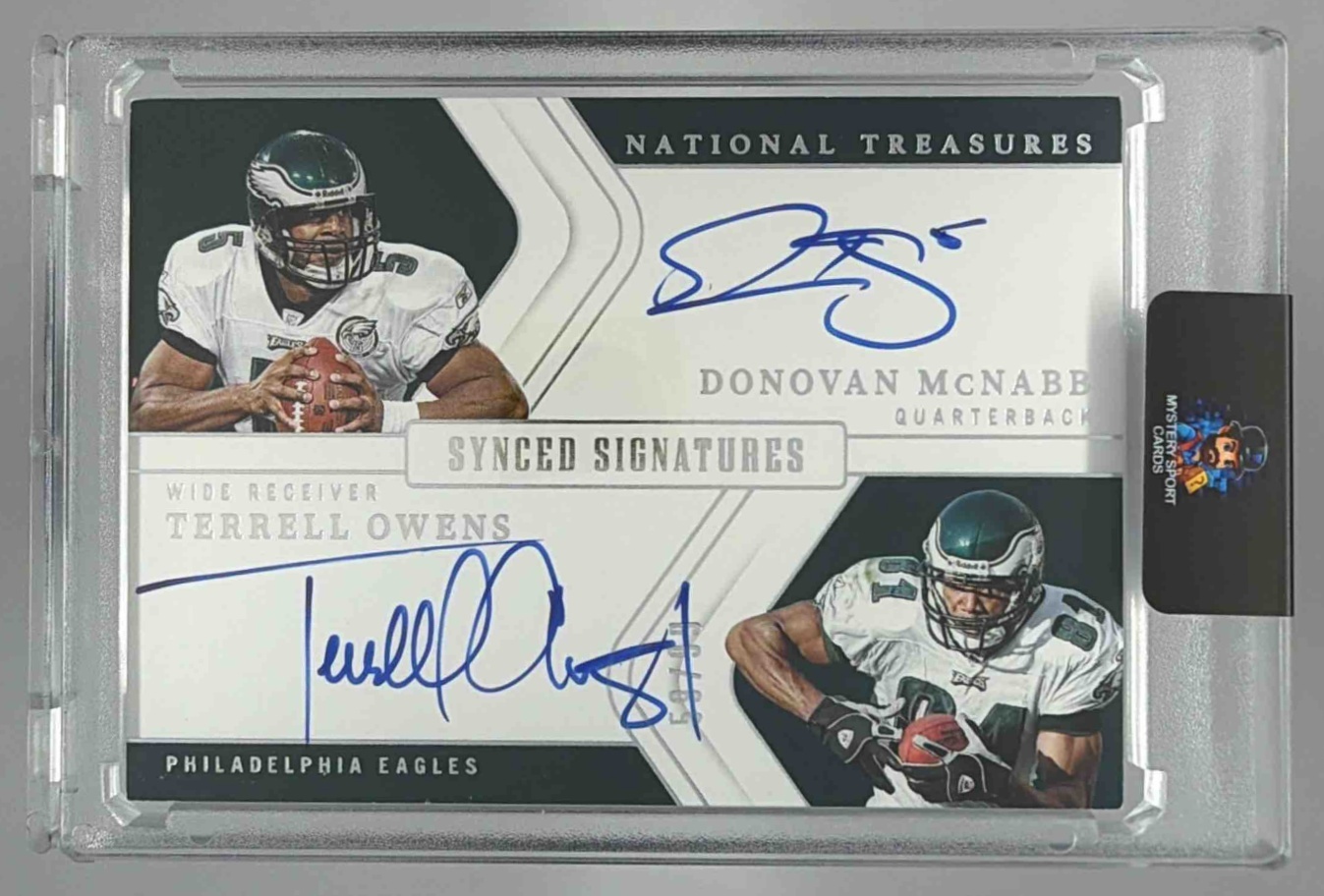 Card image for 2025 Panini National Treasures Donovan McNabb Football Material Signatures #5 Auto Eagles