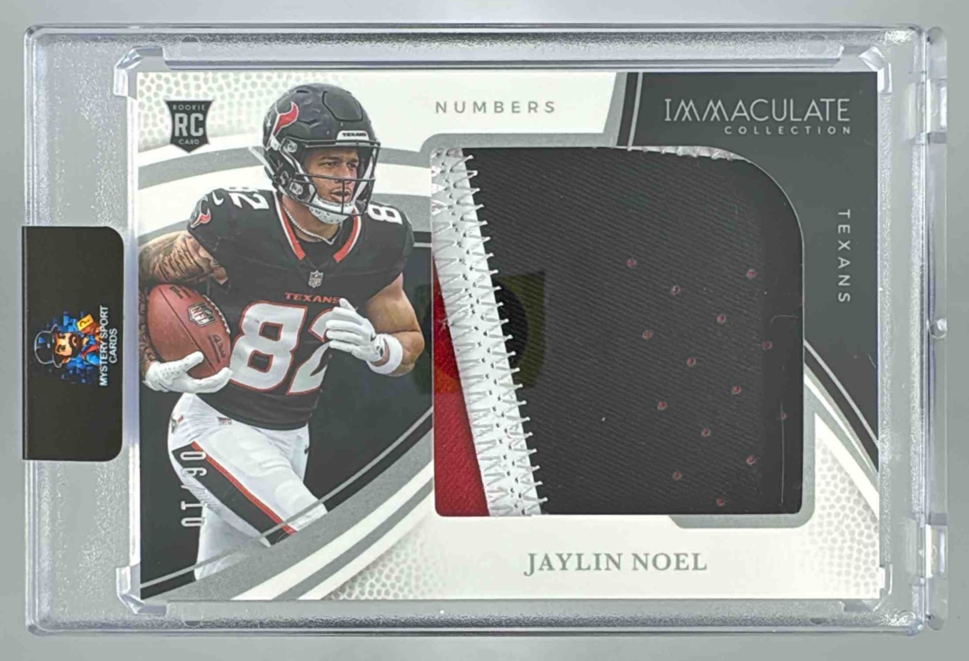 Card image for 2025 Panini Immaculate Collection Jaylin Noel Rookie Numbers /10 #17 MEM RC Texans