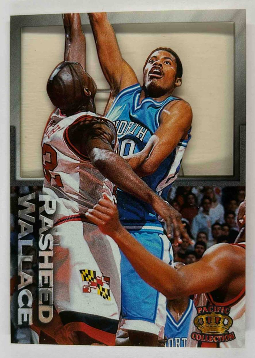 Card image for 1995-96 Pacific Prisms Rasheed Wallace Centers of Attention #C-10 RC Rookie