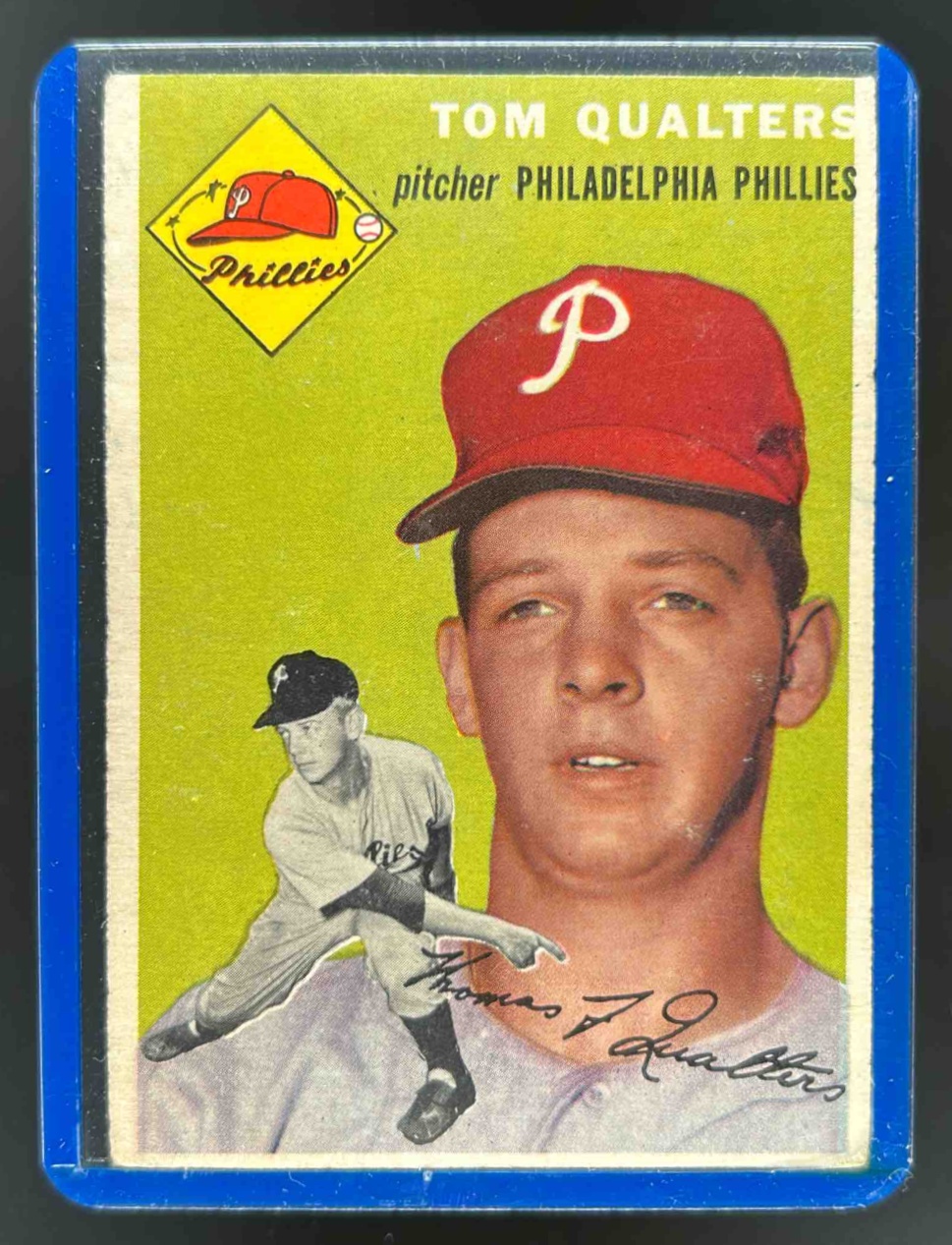 Card image for 1954 TOPPS TOM QUALTERS #174 RC ROOKIE PHILADELPHIA PHILLIES