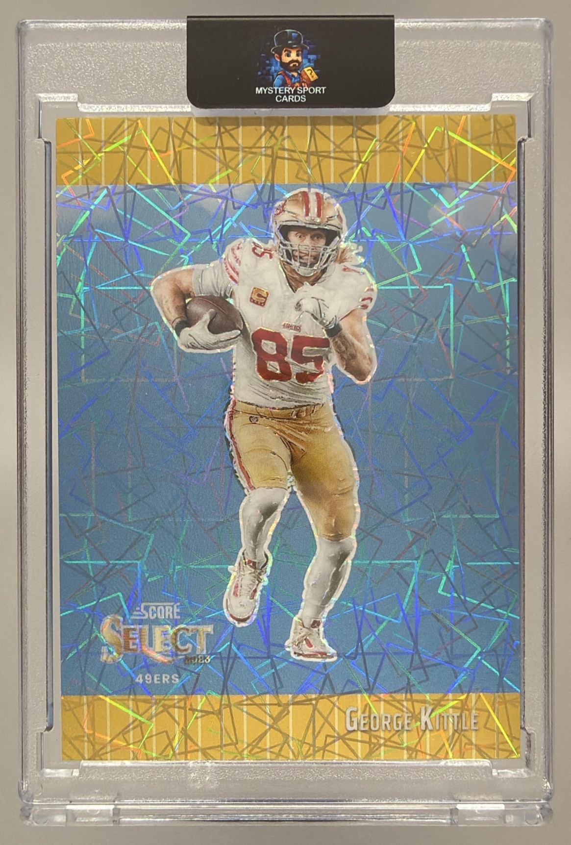 Card image for 2024 Panini Select George Kittle Concourse Gold Prizm /10 #58 49ers