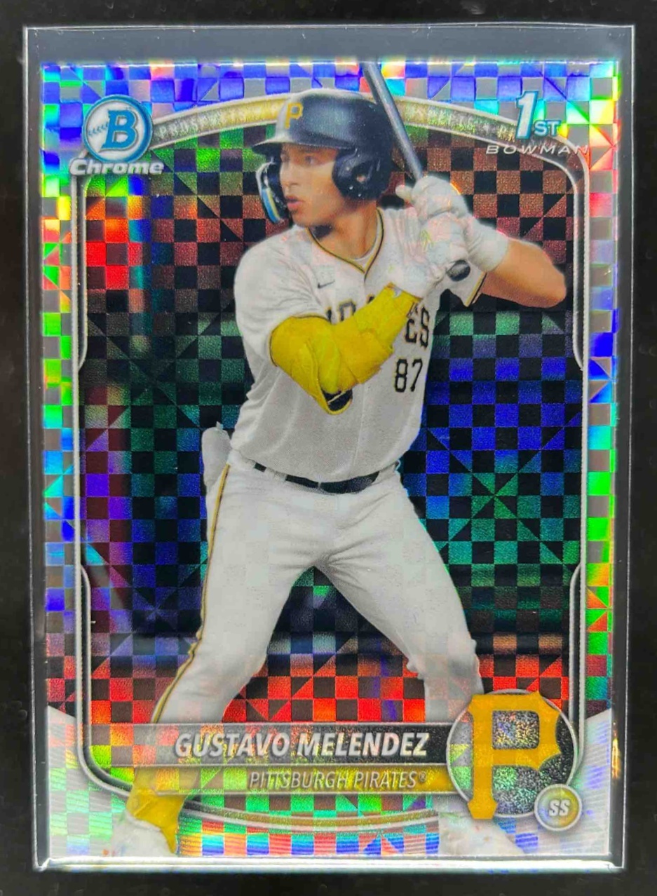 Card image for Gustavo Melendez 2025 Bowman Draft Chrome X-Fractor