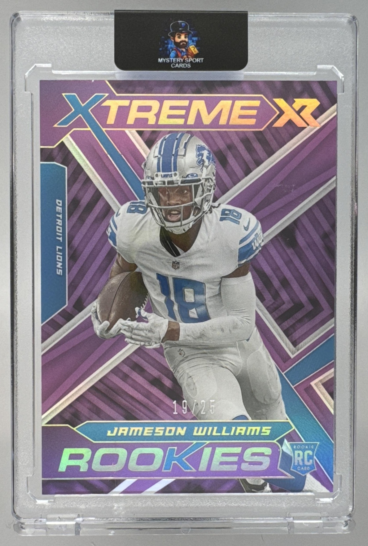 Card image for 2022 Panini XR Jameson Williams Xtreme Rookies Red /149 #XTR-8 RC Lions