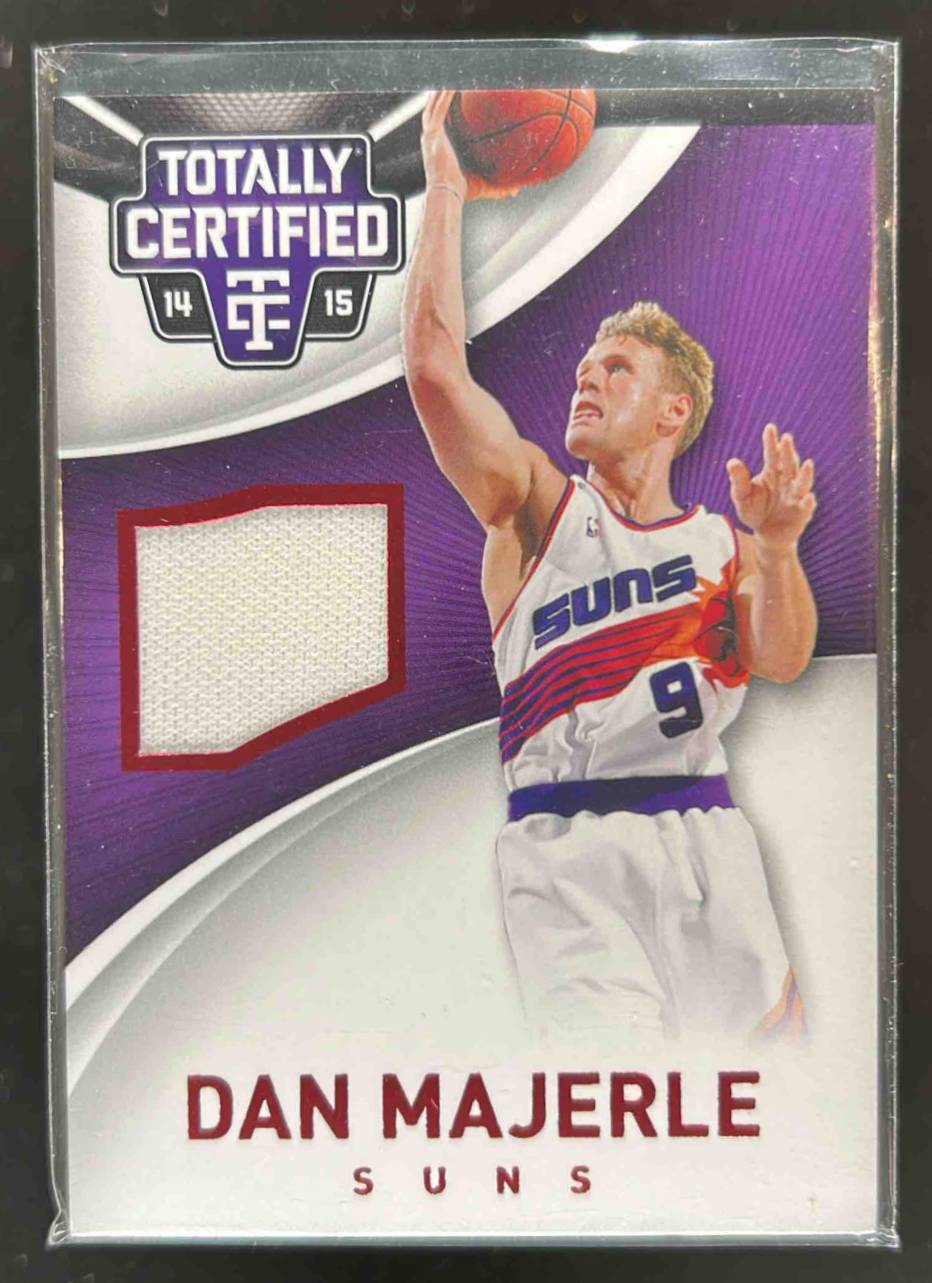 Card image for 2014-15 PANINI TOTALLY CERTIFIED DAN MAJERLE JERSEYS RED /249 #21 PHOENIX SUNS