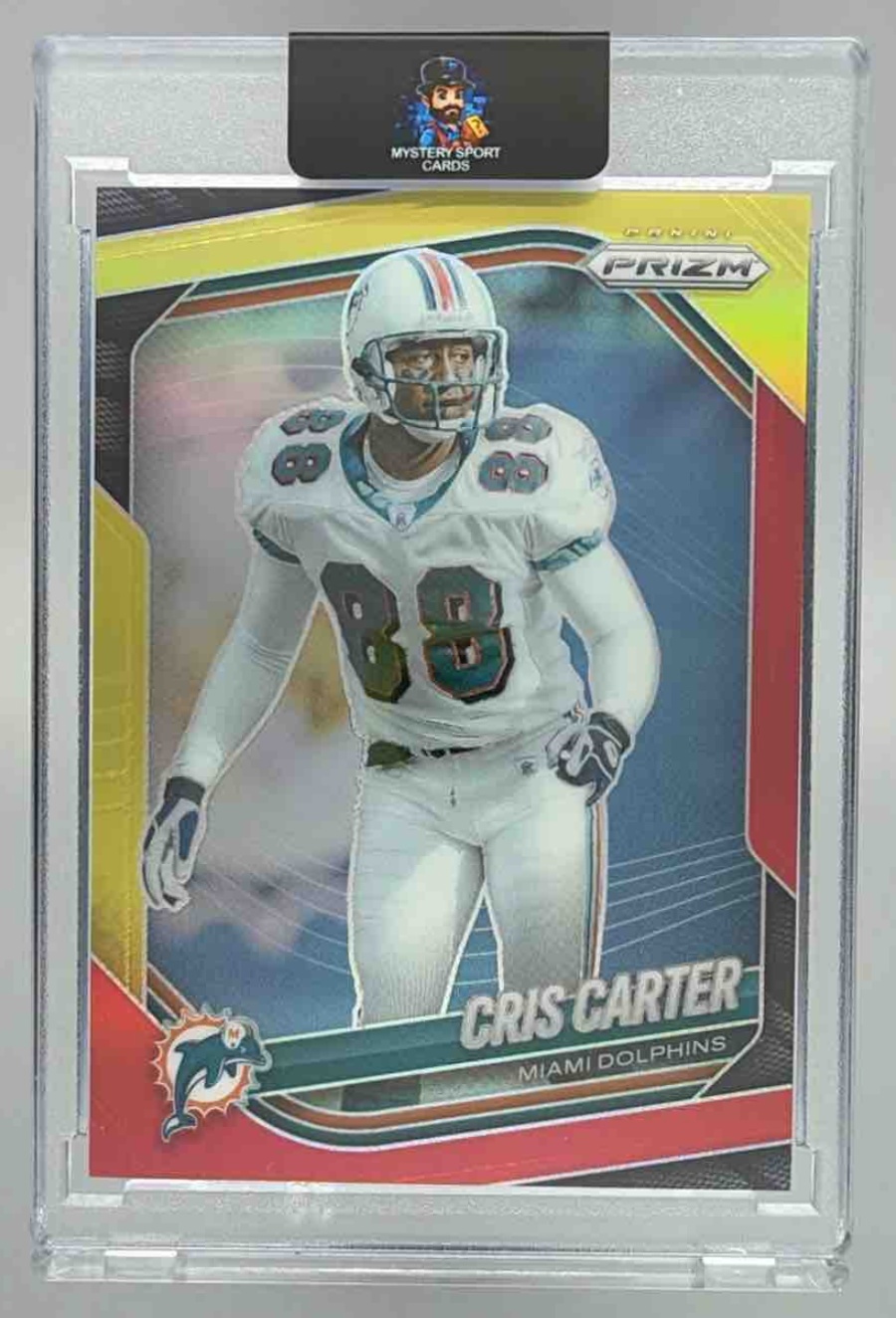 Card image for 2025 Panini Football Prizm Cris Carter #214 Miami Dolphins