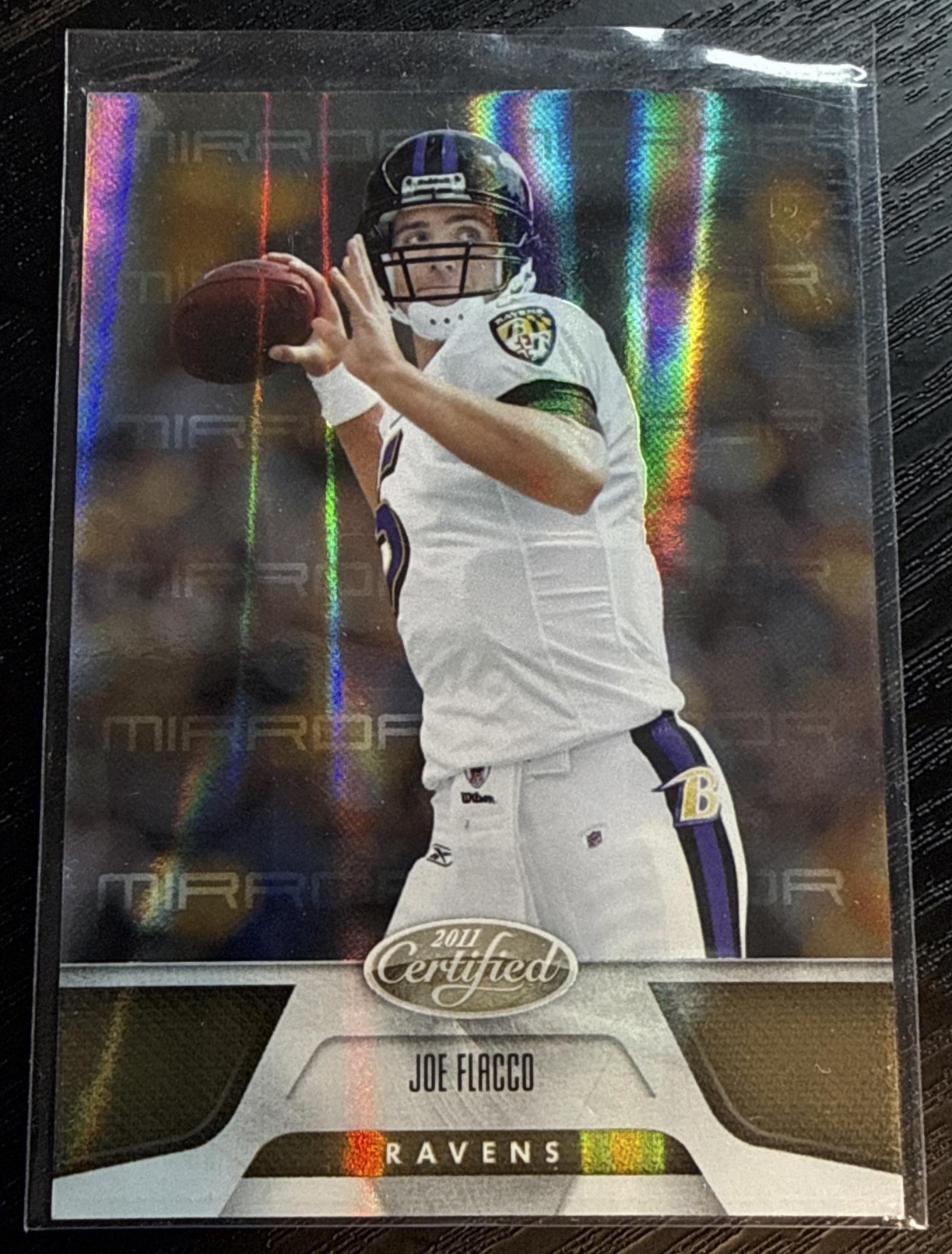 2011 Panini Certified Joe Flacco #11 Mirror Gold 16/25 Ravens
