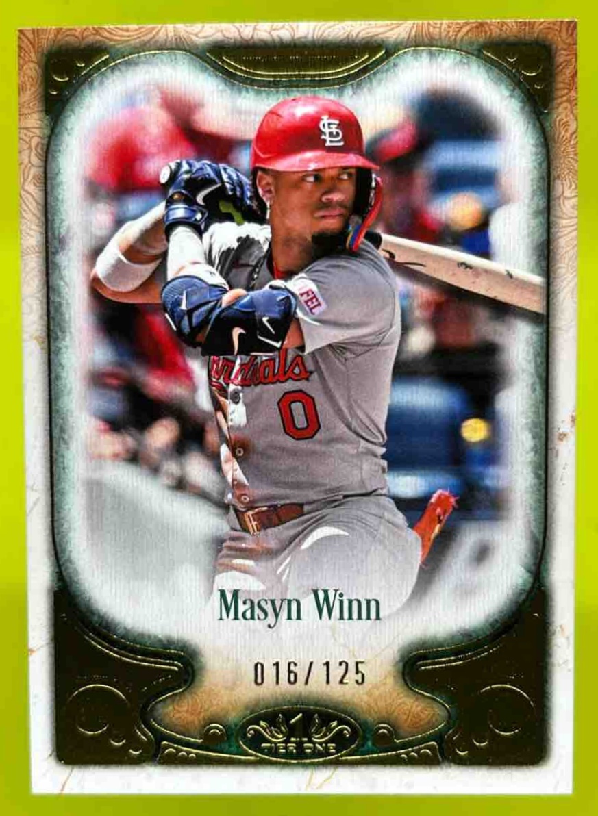 Card image for Masyn Winn 2026 Topps Baseball Tier One 2/125 St. Louis Cardinals