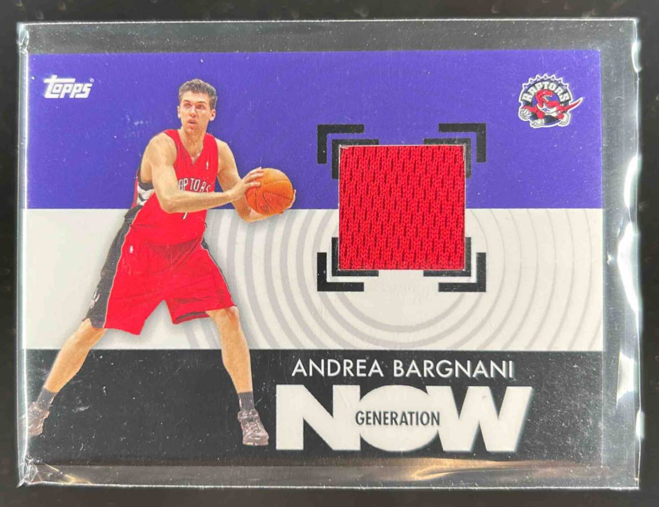 Card image for 2007-08 TOPPS ANDREA BARGNANI GENERATION NOW RELICS #GNR-ABA TORONTO RAPTORS