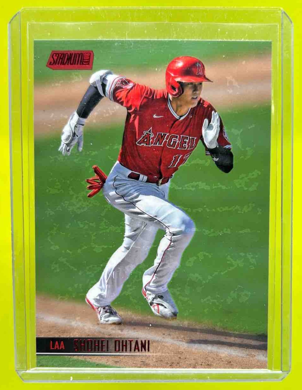 Shohei Ohtani 2021 Topps Baseball Stadium Club Red Foil Los Angeles Angels