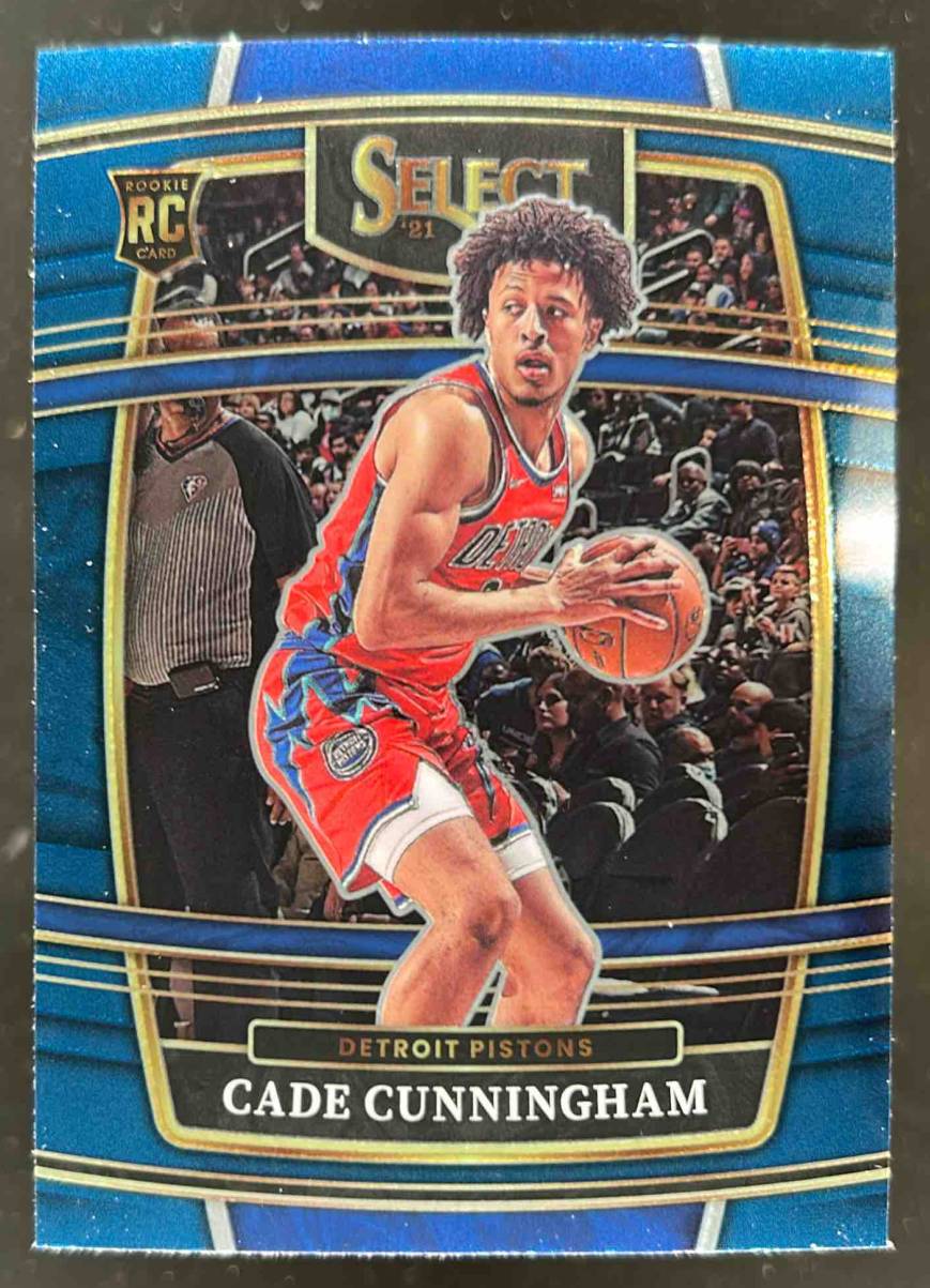 Card image for 2021-22 Panini Select Cade Cunningham Blue (Retail Base) #11 RC Concourse Rookie