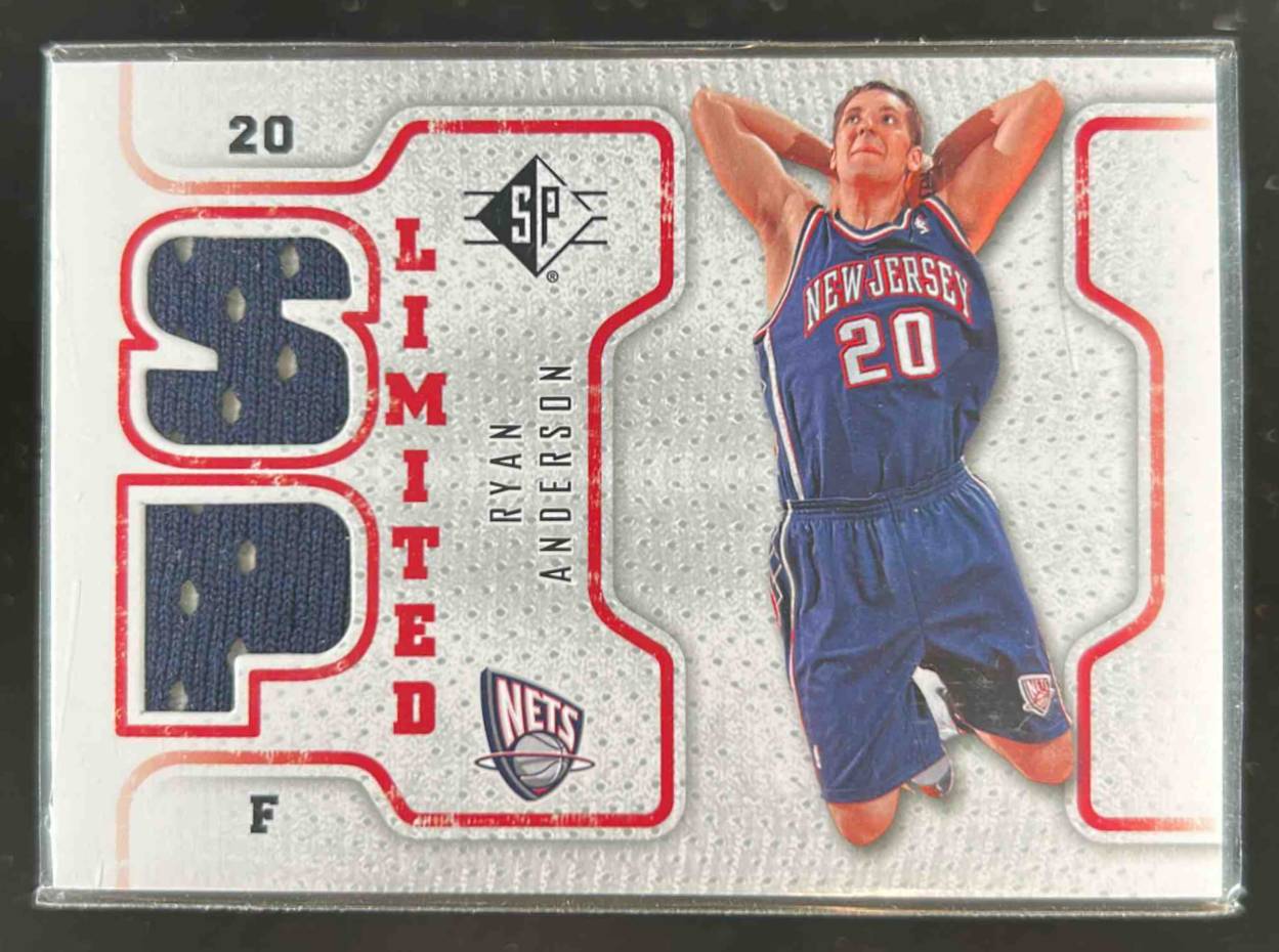 Card image for 2008-09 SP AUTHENTIC RYAN ANDERSON LIMITED MEMORABILIA #SPL-RA RC ROOKIE