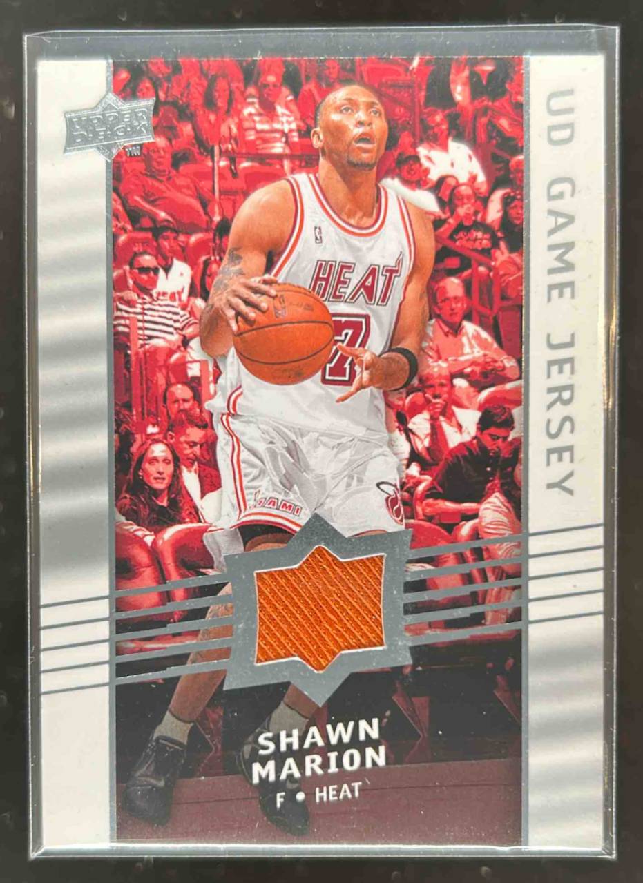 Card image for 2008-09 UPPER DECK SHAWN MARION UD GAME JERSEYS #GA-SM MIAMI HEAT