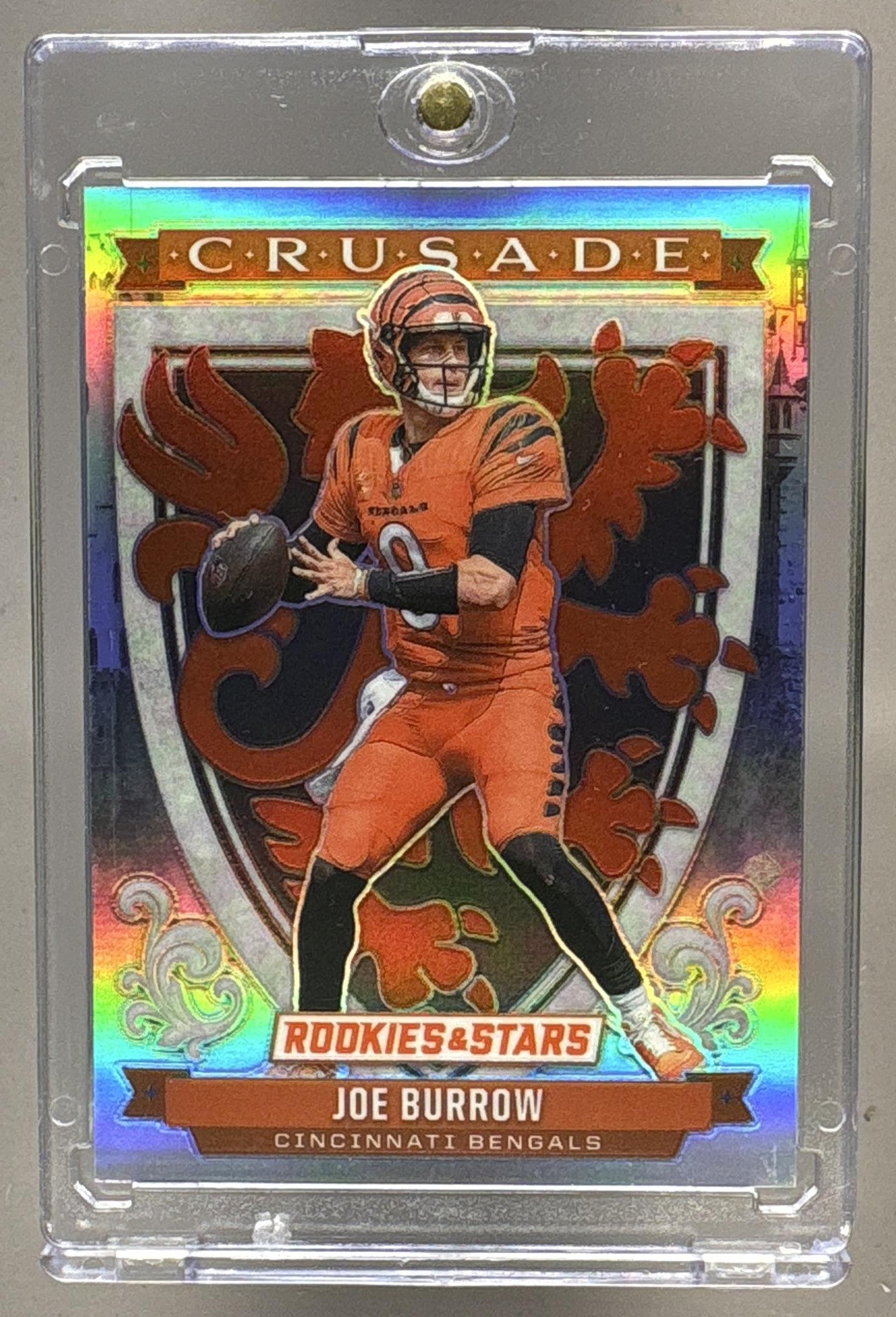 2025 PANINI ROOKIES & STARS JOE BURROW #8 CRUSADE SILVER BENGALS