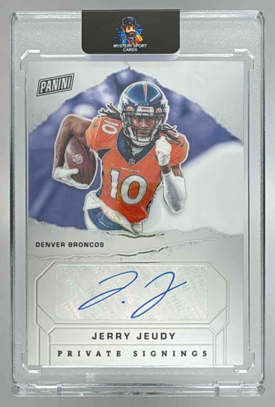 Card image for 2024 Panini Black Friday Jerry Jeudy Hall of Fame Private Signings /31 #JJ Auto