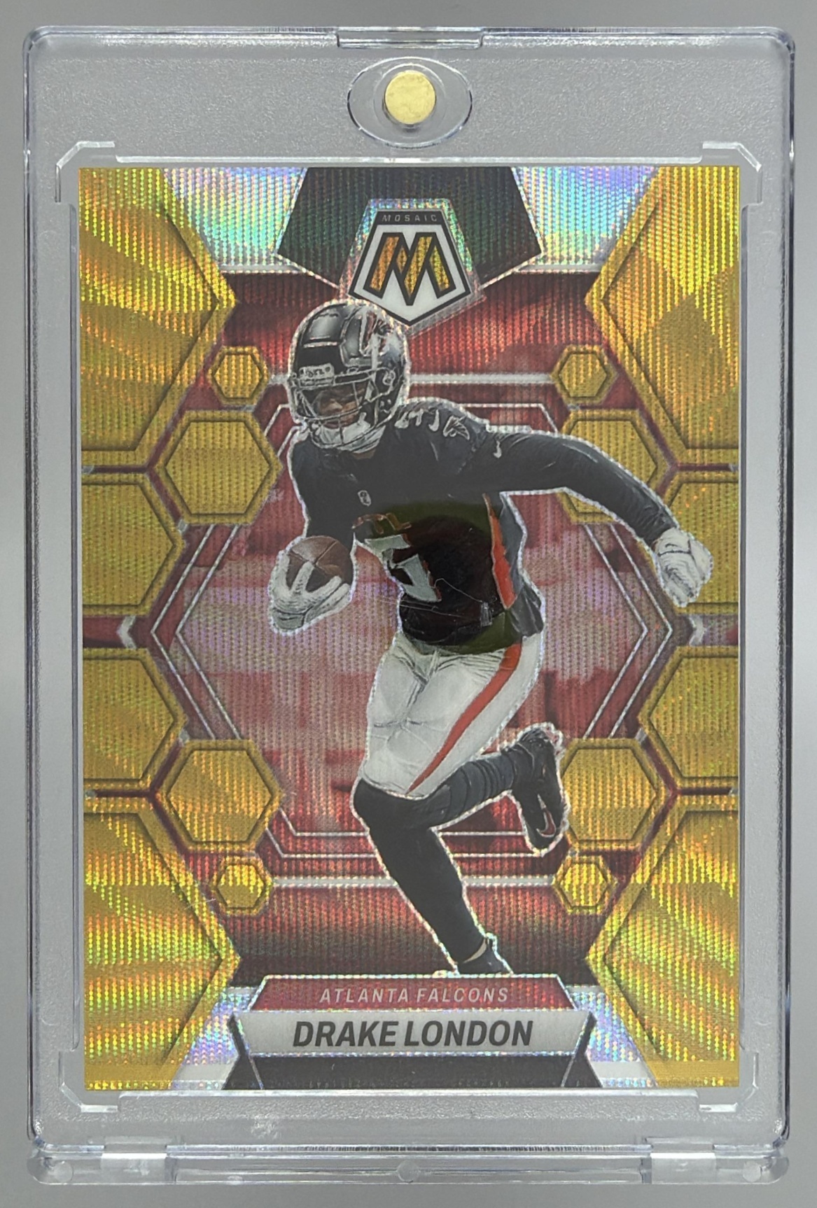 Card image for 2023 Panini Football Prizm Drake London Fireworks #F-25 Atlanta Falcons