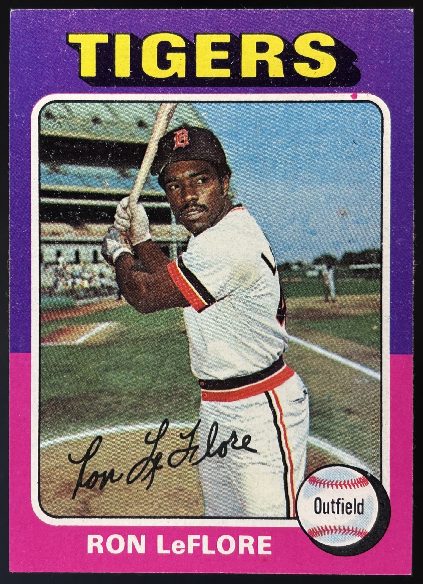 Card image for 1975 TOPPS RON LEFLORE #628 RC ROOKIE DETROIT TIGERS