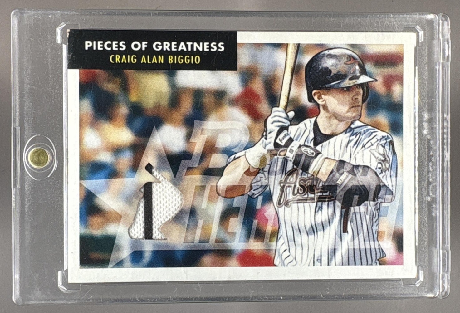2007 BOWMAN HERITAGE CRAIG BIGGIO #PG-CB PIECES OF GREATNESS ASTROS